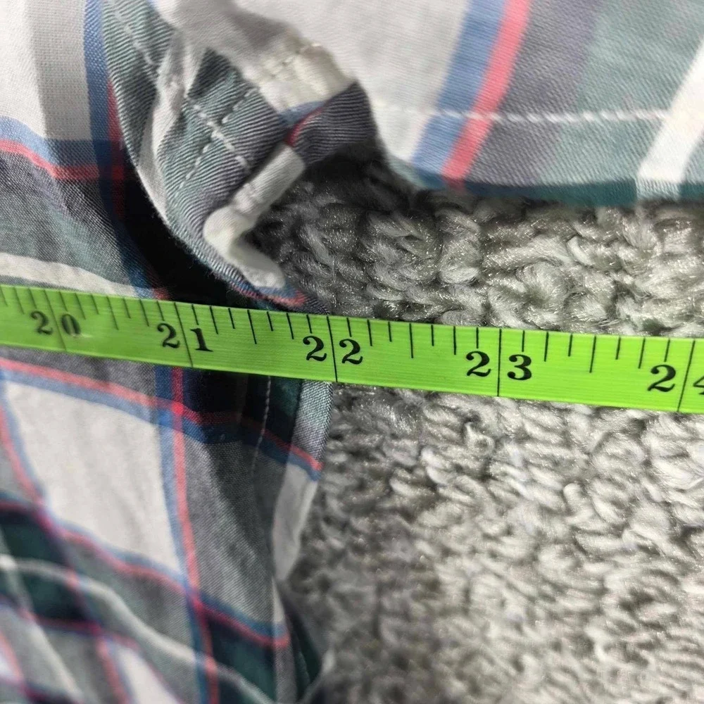 Vineyard Vines Button Down Shirt Multi Plaid Short Sleeve‎ - Mens Medium